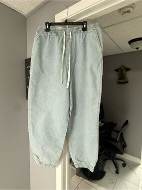 BDG Light Blue Denim joggers BIG